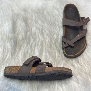 Birkenstock Mayari Oiled Leather Habana Thong Sz 6